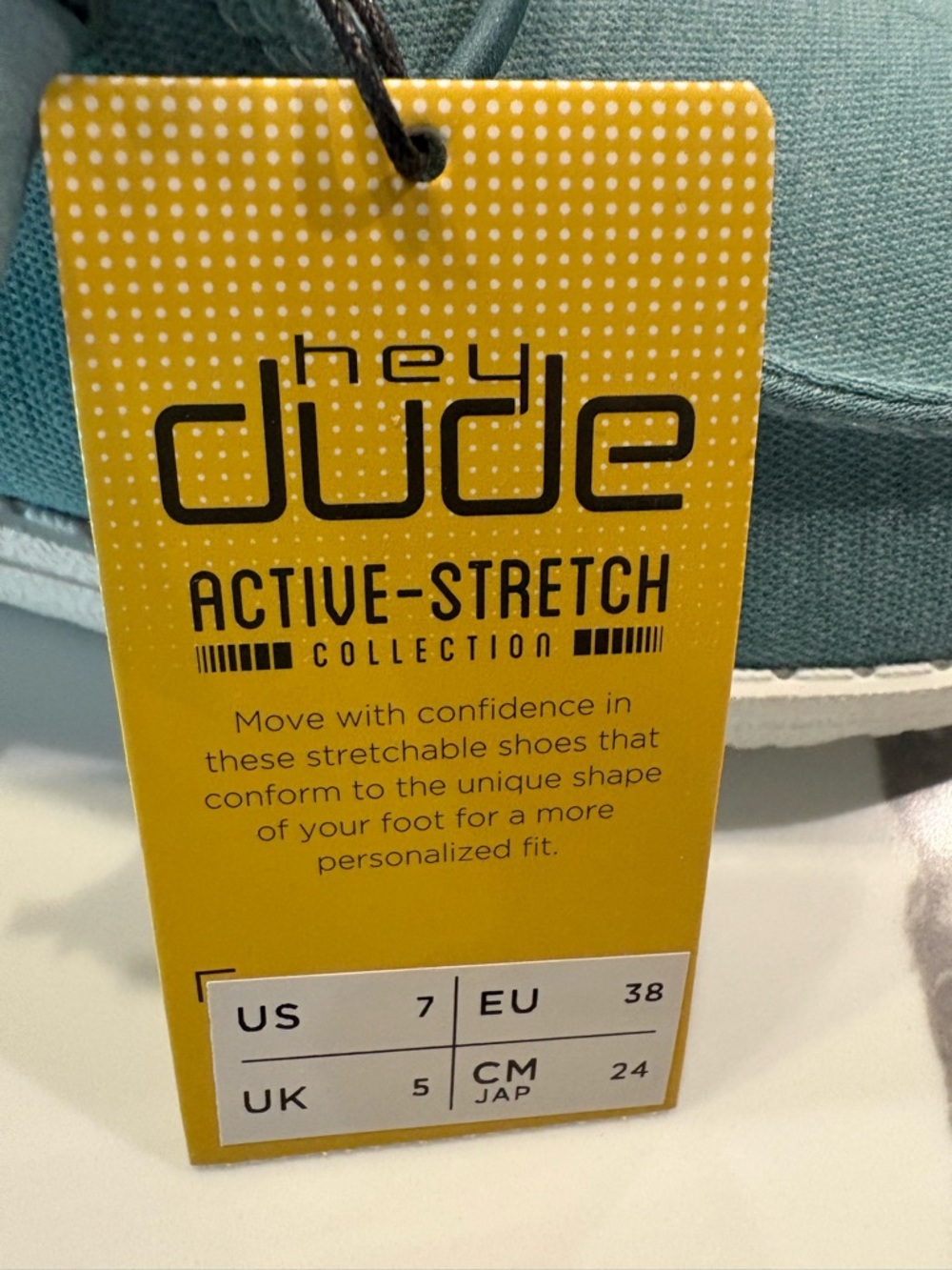 NWOB Hey Dudes Wendy Stretch Fleece Sea Blue, 7 - Picture 4 of 10